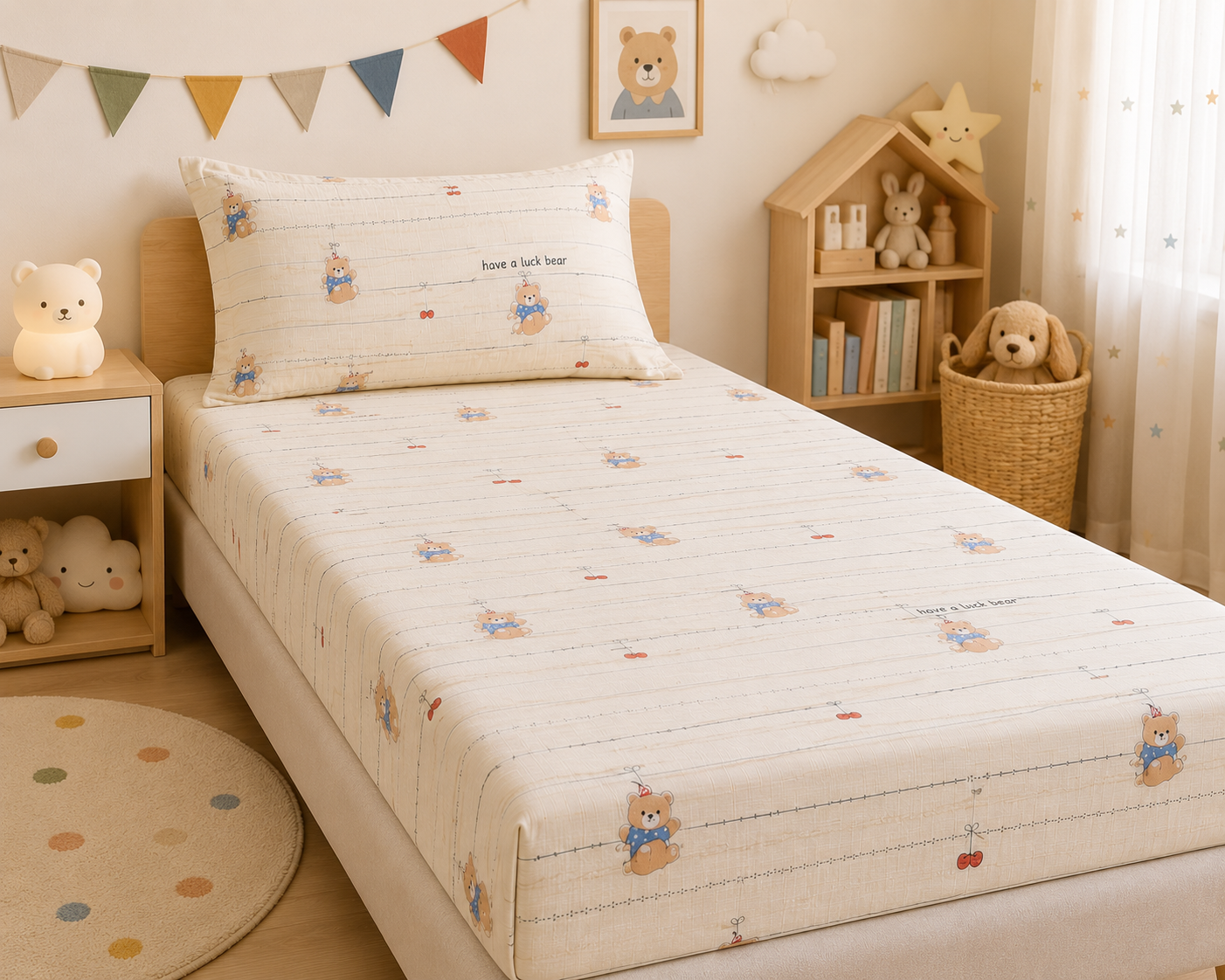 Set Lucky Bear de Sábanas Lino