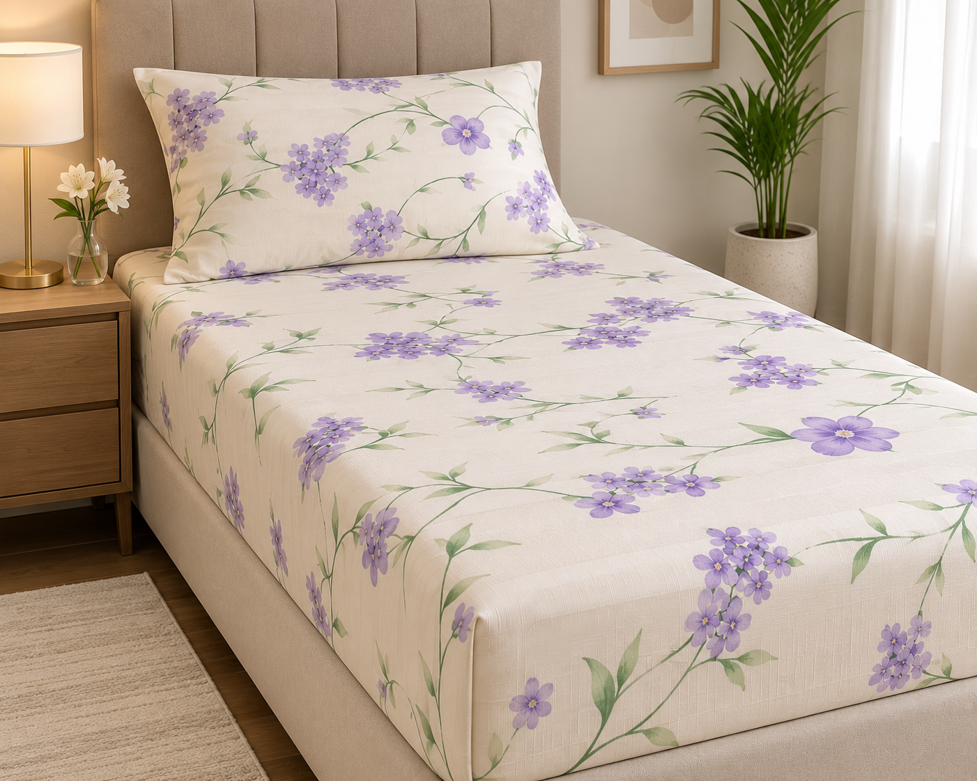 Set Lavanda de Sábanas Lino