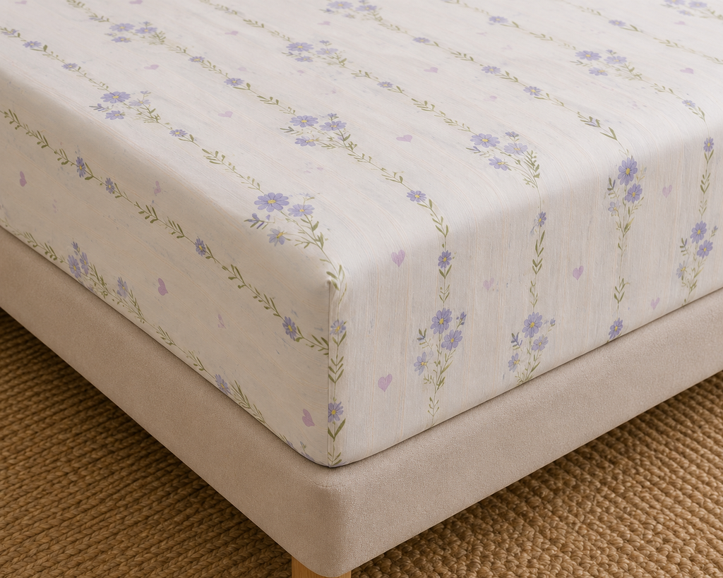 Set Violet de Sábanas Lino
