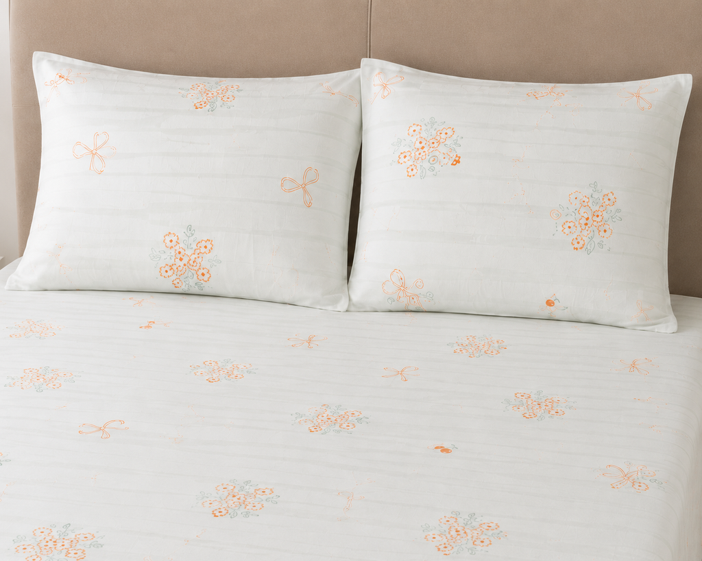 Set Mint Ribbon de Sábanas Lino