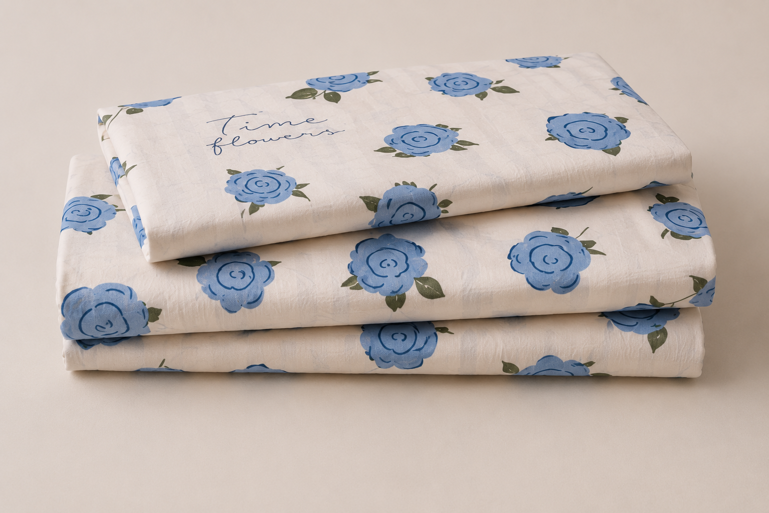 Set Rosé Blue de Sábanas Lino