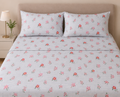 Set Blue Floral de Sábanas Lino