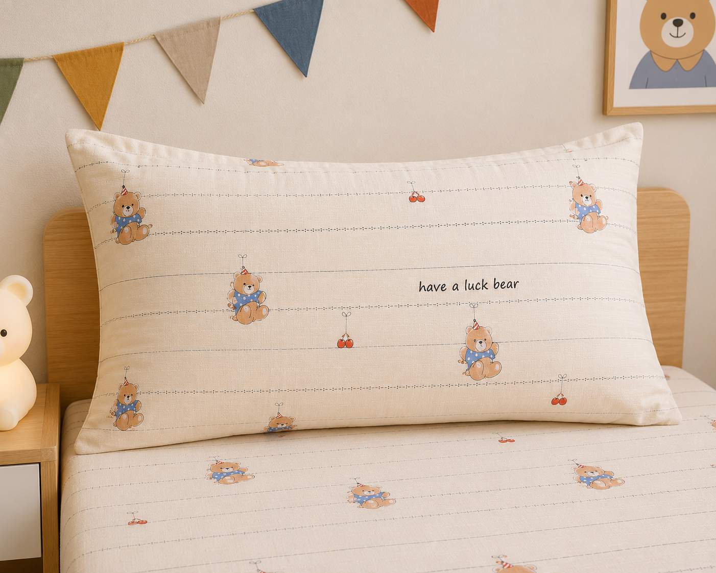 Set Lucky Bear de Sábanas Lino